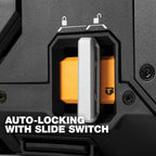 ToughBuilt StackTech Large Tool Box with Auto-Locking Interface, Self-Aligning Top, One-Hand Latch, Accessory Rails, Lock Points & IP65 Protection