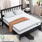 Vesgantti Twin XL Mattress 10 Inch, Fiberglass-Free | Cool Sleep Hybrid Mattress in a Box - Memory Foam & Pocket Springs, Ergonomic Design, Pressure Relief, Medium Firm Feel, 39"*80"*10"