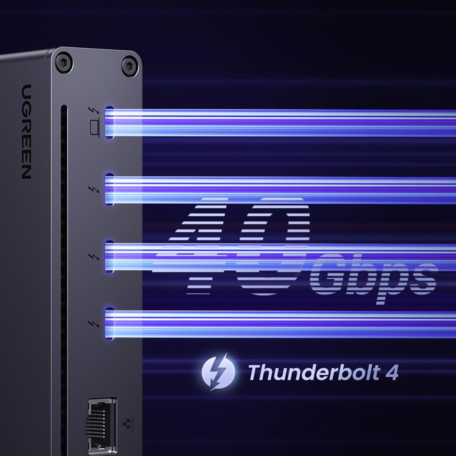 UGREEN Thunderbolt 4 Dock 8-in-1 40Gbps TB4 Hub 3 x TB 4 Dual 4K@60Hz or Single 8K Display  85W Charging  Gigabit Ethernet  3 x USB A 3.2. Revodok Max 208 for Mac M1/M2/M3/M4 Pro/Max