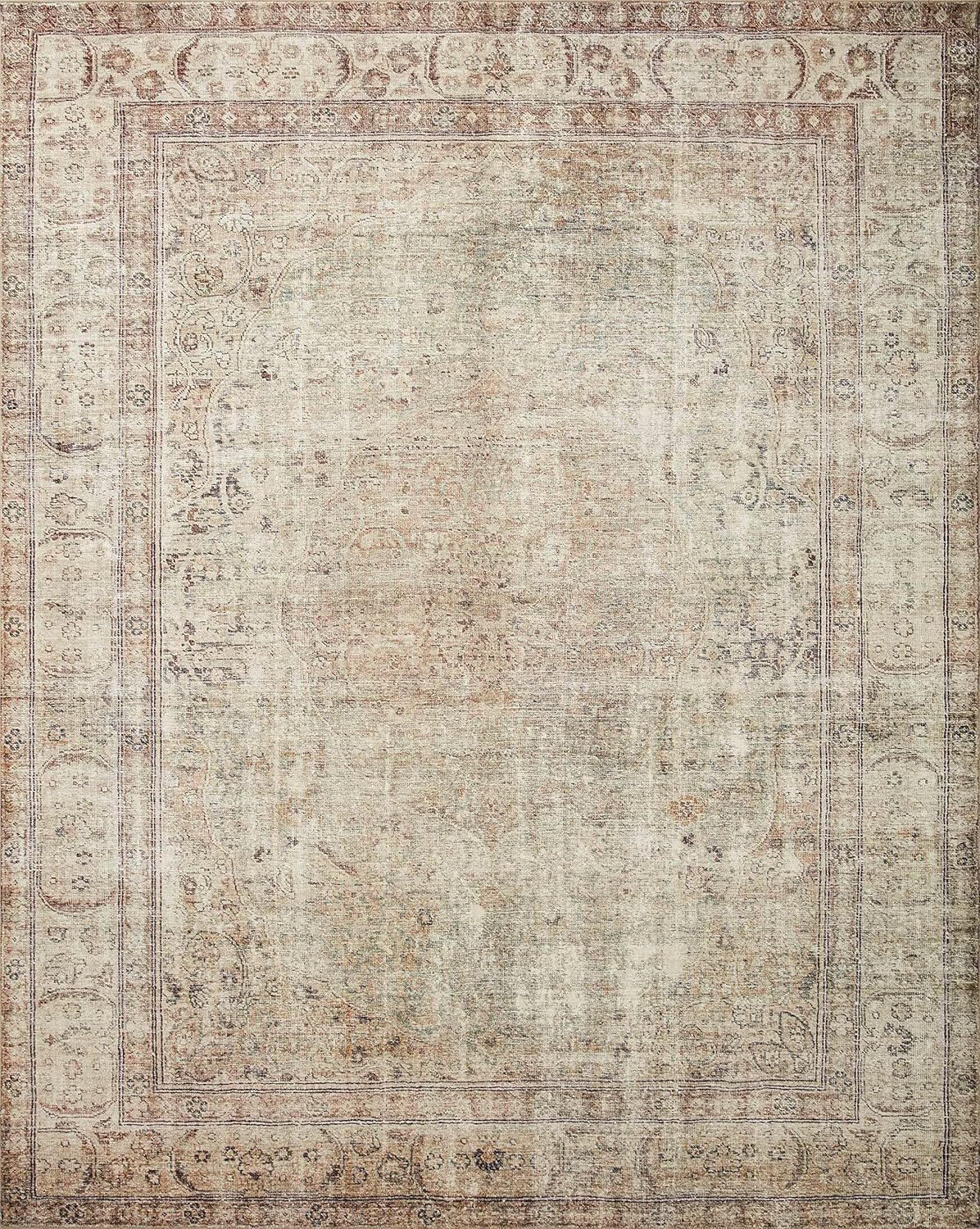 Loloi Margot Collection MAT-01 Antique/Sage 7'-6" x 9'-6" Area Rug feat. CloudPile, No-Shed Easy Clean Large Patterned Area Rug for Living Room, Bedroom, Dining Area