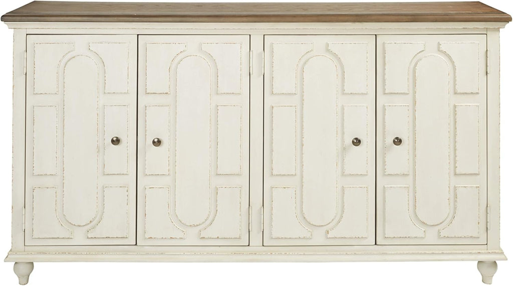 Signature Design by Ashley Roranville French Country Accent Cabinet or Server, White