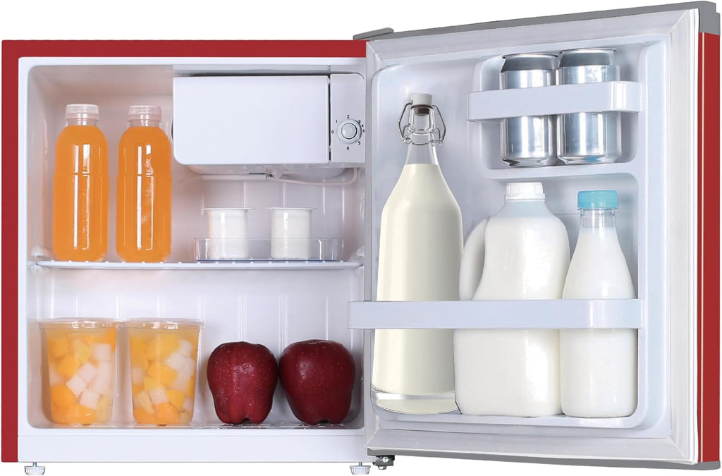 Frigidaire EFR115-RED 1.6 Cu Ft Compact Fridge for Office, Dorm Room, Mancave or RV, Red