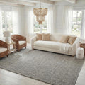 SAFAVIEH Area Rug 8x10 - Natural Fiber Collection - Large - Light Grey, Handmade Chunky Textured Jute, Thick (NF447G)