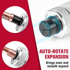 Hydraulic Tube Expander, HVAC Copper Swaging Tool Kit for 3/8 to 1-1/8 Inch OD, 7 Pipe Expander Heads, Pipe Cutter, Deburring Tool for Soft Copper and Aluminum Pipes