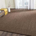 SAFAVIEH Area Rug 8x10 - Natural Fiber Collection - Large - Brown, Sisal, Woven Design with Border (NF443D)