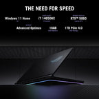 ASUS ROG Strix G16 (2025) Gaming Laptop  16” FHD+ 16:10 165Hz/3ms Display  NVIDIA® GeForce RTX™ 5060 Laptop GPU  Intel® Core™ i7 Processor 14650HX  16GB DDR5  1TB Gen 4 SSD  Wi-Fi 7  Windows 11 Home