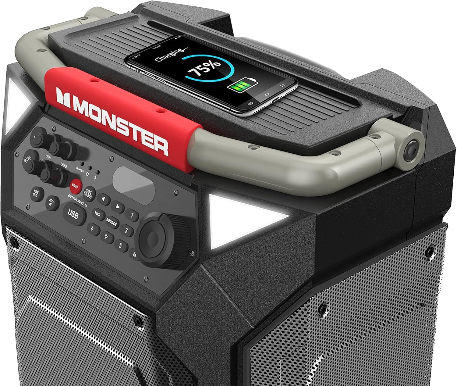 Monster Rockin' Roller 270 Indoor/Outdoor Portable Bluetooth Speaker | up to 200W of 270 Degree Sound & up to 100 Hours of Playtime