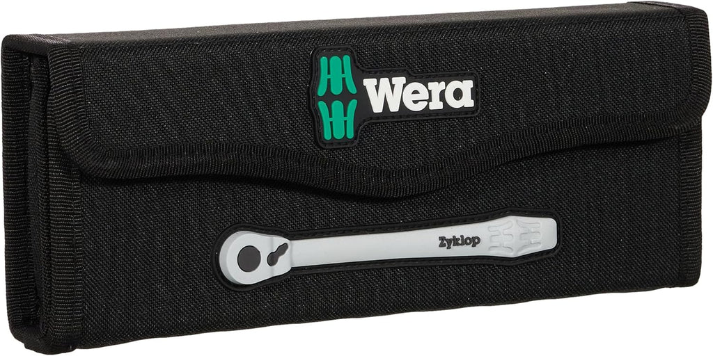 WERA 05004048001 8100 SB 8 Zyklop Metric Metal Ratchet Set with Switch Lever, 29 Piece, 3/8" Drive
