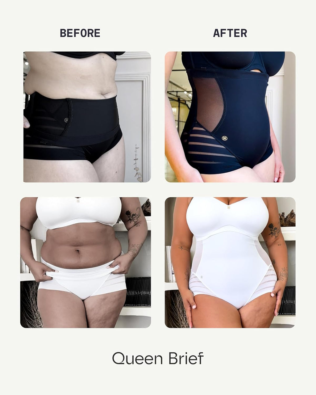 HONEYLOVE Shapewear for Women - Queen Brief - Tummy Control Underwear Lingerie