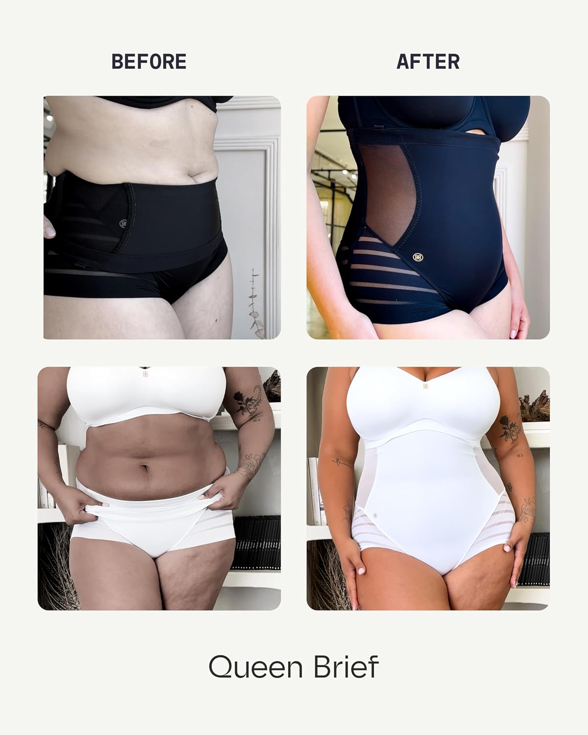 HONEYLOVE Shapewear for Women - Queen Brief - Tummy Control Underwear Lingerie