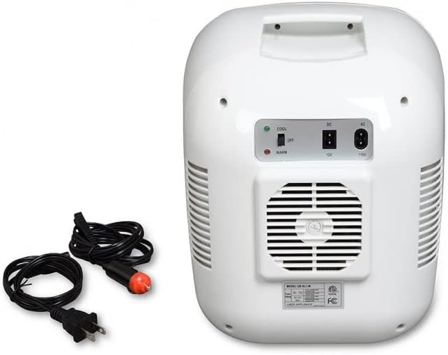 Uber Appliance UB-XL1 Uber Chill 12 Can Retro Personal Mini Fridge (White)