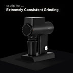 TIMEMORE Sculptor 064S Flat Burr Coffee Bean Grinder, Electric Espresso Grinder with Stepless Coarseness Adjustment, Suitable for Pour over, French Press, Cold Brew - Black