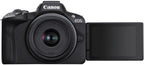 Canon EOS R50 Mirrorless Camera with 18-45mm Lens (Black) Bundle with 64GB Memory Card + Canon 200ES EOS Shoulder Bag (3 Items)