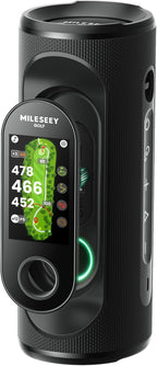 MiLESEEY GeneSonic Pro Golf Speaker with Detachable GPS Rangefinder Handheld  43000+ No Subscription Preloaded Courses  View & Audible Distances Touchscreen  15H Battery  Magnetic  Waterproof Hazard