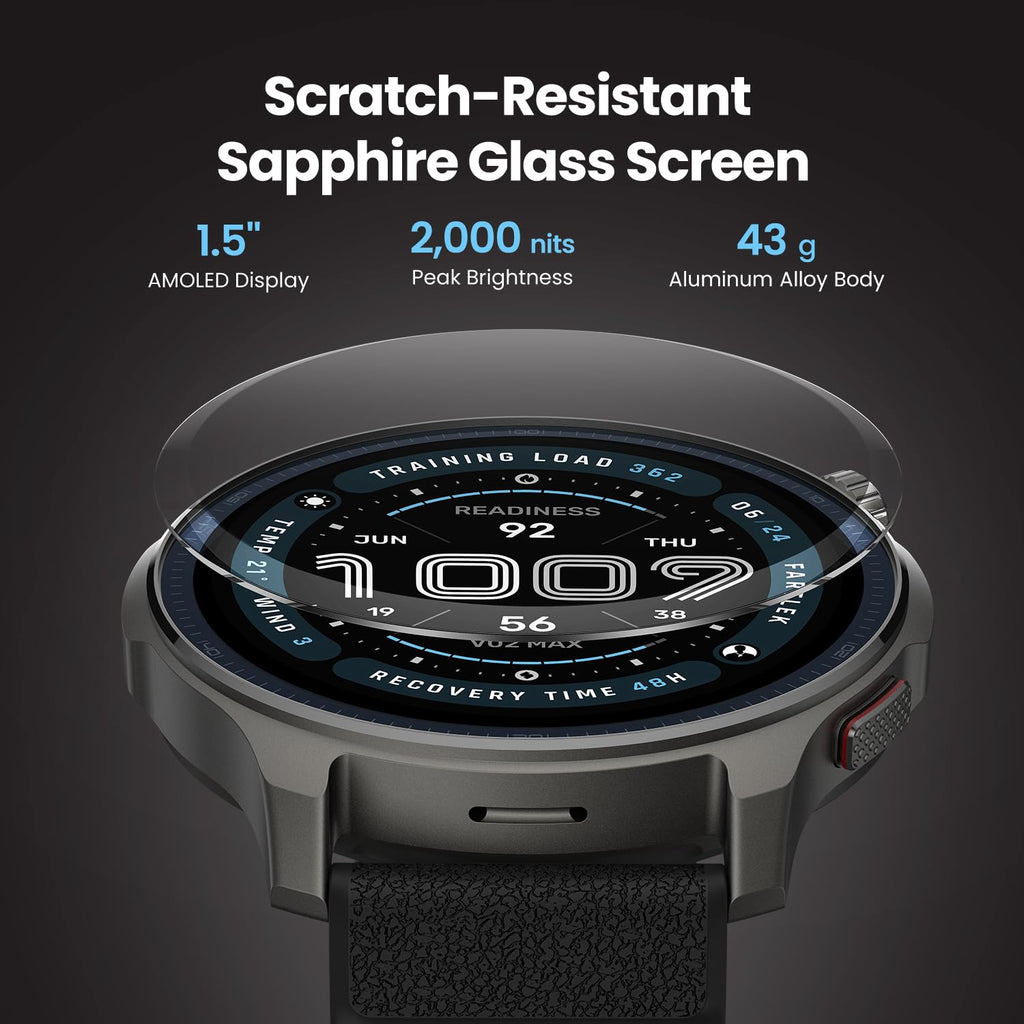 Amazfit Balance 2 Smart Watch 1.5" AMOLED Display  Offline Maps  Dual Band GPS  21 Days Battery  160+ Sport Modes  Hyrox & Golf Mode  Strength Training  Heart Rate & Sleep Tracker for Android & iPhone