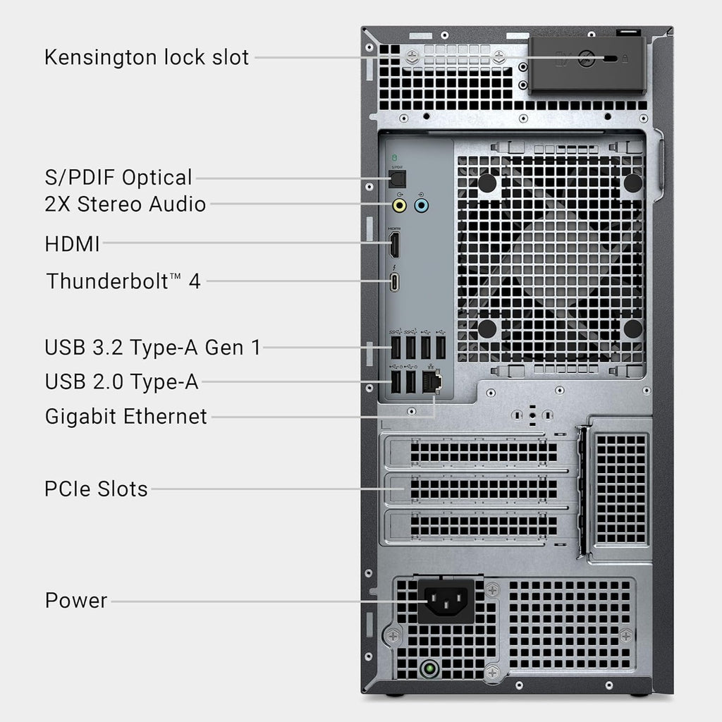 Dell Tower Plus EBT2250 Desktop Computer - Series 2 Intel Core Ultra 9 285 24-Core Processor up to 5.6 GHz  32GB DDR5 RAM  1TB NVMe SSD  NVIDIA GeForce RTX 4060 8GB GDDR6  Windows 11 Pro  Graphite