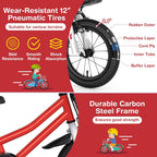 COSTWAY Kids Bike, 12 14 16 18 20 Inch Toddler Bike for Boys & Girls Aged 3-8 Years Old, Kids Bicycle w/Removable Training Wheels, Handbrake & Coaster Brake, Basket, Bell