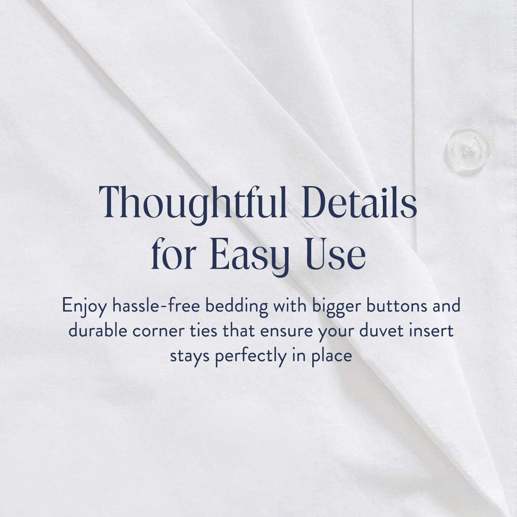 Brooklinen Luxury Sateen Duvet Cover Set - 100% Cotton, Full/Queen Size in White - Includes 1 Duvet Cover and 2 Standard Pillowcases - Best Full/Queen Duvet Covers
