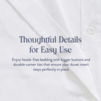 Brooklinen Luxury Sateen Duvet Cover Set - 100% Cotton, Full/Queen Size in White - Includes 1 Duvet Cover and 2 Standard Pillowcases - Best Full/Queen Duvet Covers