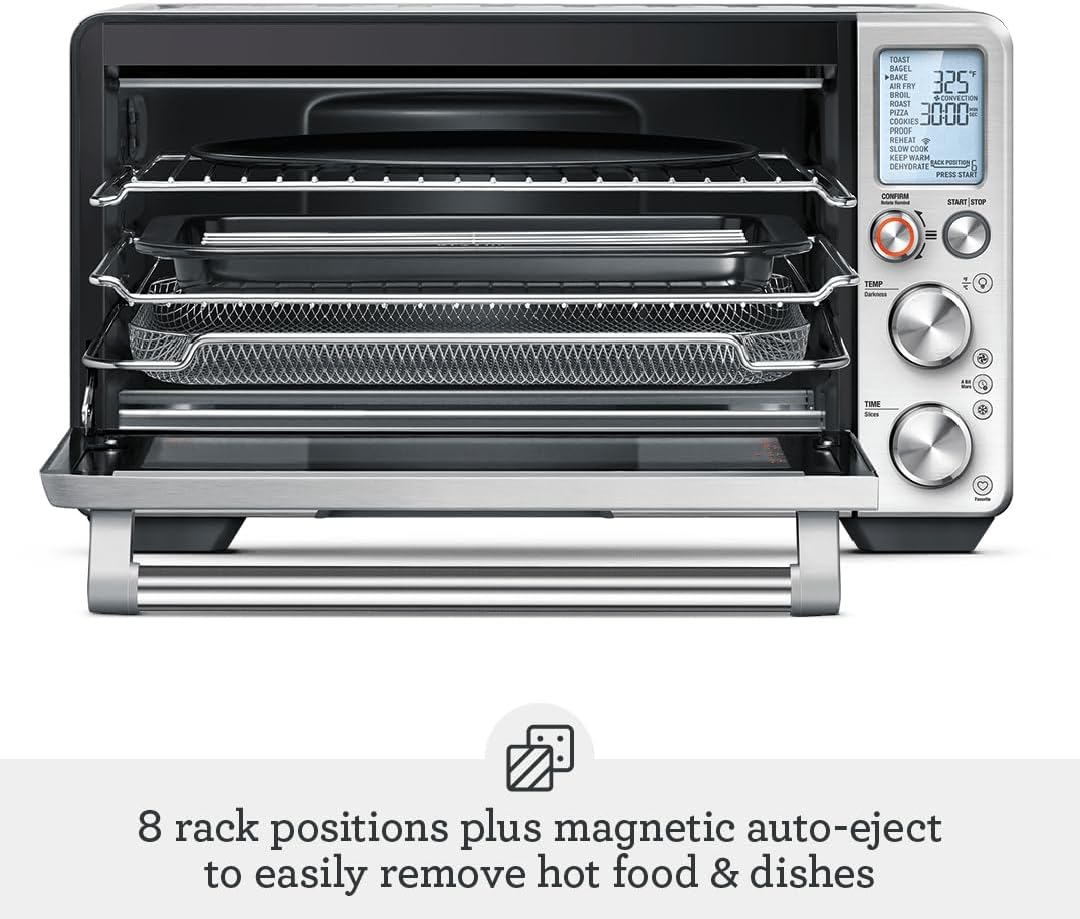 Breville BOV950BSS Joule Smart Oven Air Fryer Pro Countertop Oven, Brushed Stainless Steel