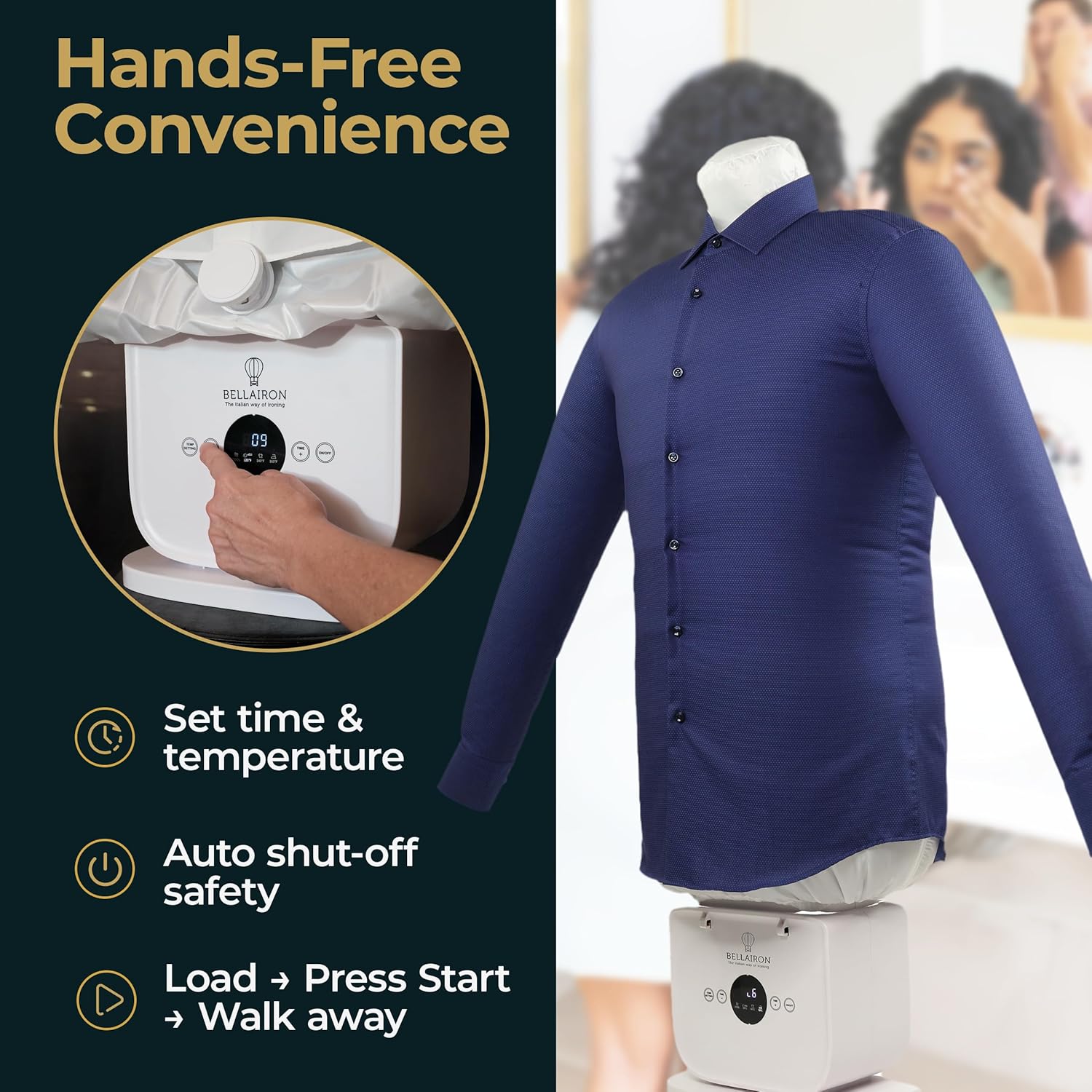 Original Automatic Hot Air Garment Dryer & Iron – Hands-Free Wrinkle Remover for Shirts & Pants, Designed for Reliable Everyday Use