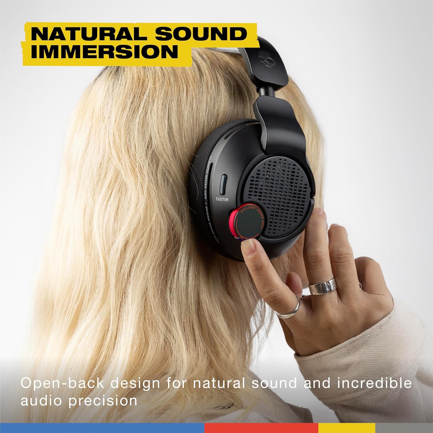Skullcandy Crusher PLYR 720 Wireless Gaming Headset  Ultimate Immersion and Comfort  THX Spatial Audio  Multi-Sensory Bass and Platform- Digi-Black  Removable Mic  PC  PlayStation  Nintendo