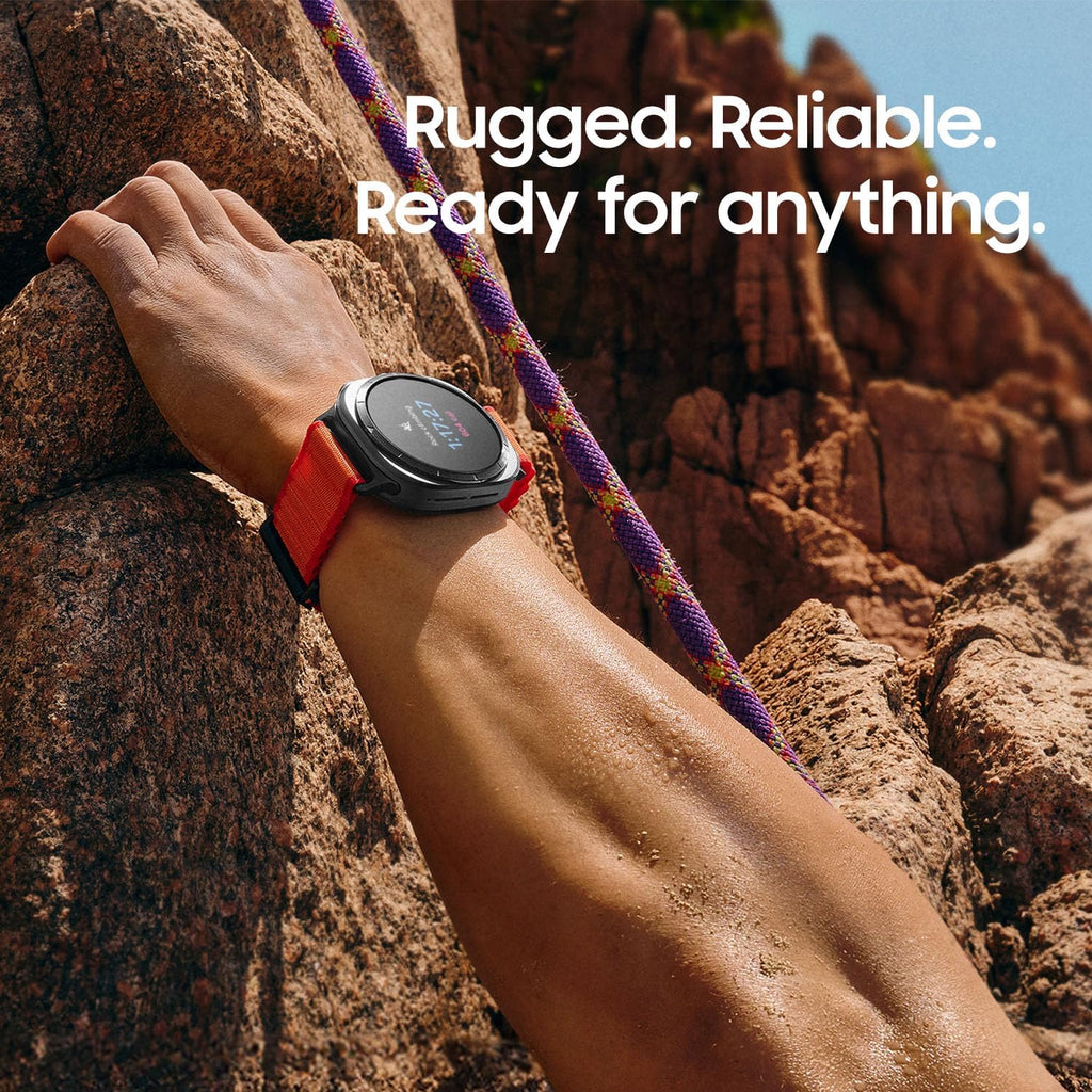 Samsung Galaxy Watch Ultra (2025) 47mm LTE Smartwatch  Titanium Casing  Advanced Sleep Coaching  Running Coach  Energy Score  Heart Rate Tracking  GPS  Titanium Blue US Version  2 Yr Warranty