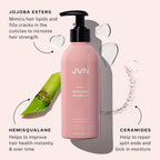 JVN Revive Repairing Shampoo and Conditioner Set, 20 Fl Oz, Strengthen & Repair Damaged, Color Treated, or Fragile Hair, Hair Care for Women and Men, Silicone and Sulfate Free Shampoo and Conditioner