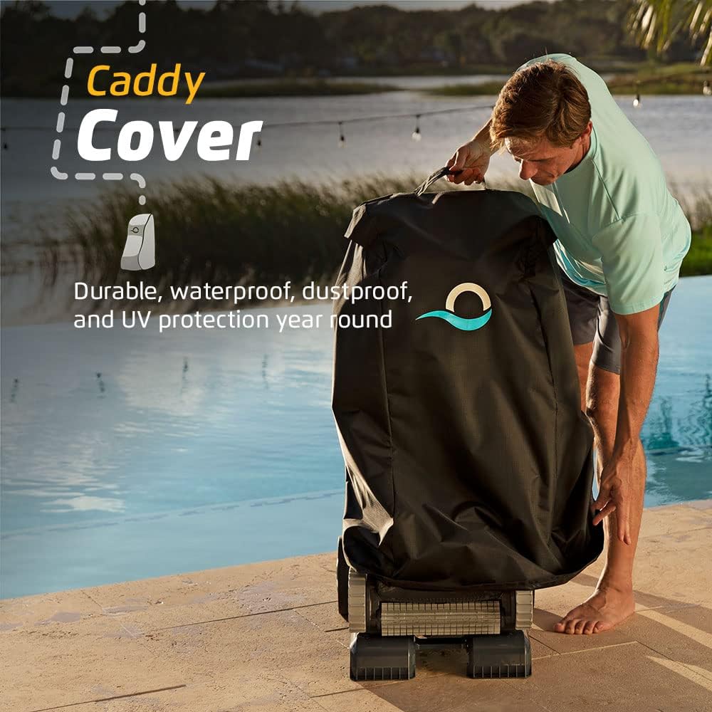 Dolphin Nautilus CC Plus Wi-Fi Automatic Robotic Pool Vacuum Cleaner  Includes Caddy and Classic Cover for Storage and Protection  Ideal for In-Ground Pools up to 50 FT