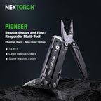 NEXTORCH PIONEER 14-IN-1 Multi-tools Full-Size,Versatile Multi-tool Set with Scissors Needle Nose Pliers Pocket Clip Multi-tool