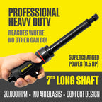 BT 6321-7 1/4" Extra Long Straight Air Die Grinder – Professional-Grade Heavy-Duty Pneumatic Grinder with Variable Speed Control for Precision Grinding, Polishing & Sanding