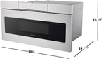 SHARP SMD3070ASY Microwave Drawer Oven, 30-inch, 1.2 Cubic Feet, 950 Watt, Concealed Angled Touch Control Panel with Digital LCD Display, Stainless Steel
