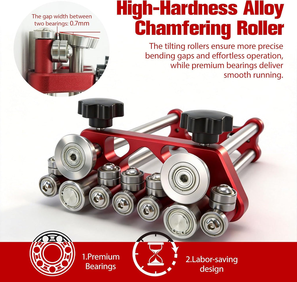 Metal Sheet Rollers&Bending Tools, dual-station metal sheet rollers,Suitable for 0-100° Bending Range&metal sheet Bending Machine with Anti-damage paint surface & Precision Scale 4-Year Warranty