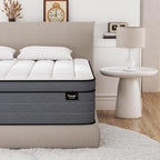 Queen Size Hybrid Mattress 14 Inch, Bed in a Box with Gel Memory Foam and Pocketed Springs Motion Isolation&Pressure Relief, Medium Firm Feel, 365 Night Trial,CertiPUR-US