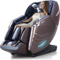 RELX Massage Chair Full Body  15 Modes Zero Gravity SL-Track Shiatsu Massage Chair Built-in Heat System  Airbag Massage with Body Scan  Deep Yoga Stretch  Calfrest Extension and AI Control(Brown)