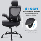 8 Pack Ergonomic Office Chair with 3D Adjustable Headrest, Mesh Home Office Desk Chairs with Lumbar Support & Flip-Up Armrests for Office, Home and Conference Room(8 Pack)
