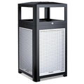 Outdoor Trash Can Commercial 40 Gallon, Heavy Duty Large Metal Slatted Garbage Can with Metal Liner for All Weather Resistant, Garbage Bin Waste Receptacle for Parks, Streets, Public Spaces