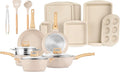 Bakken-Swiss 20-Piece Kitchen Cookware Set – Granite Non-Stick – Eco-Friendly – for All Stoves & Oven-Safe