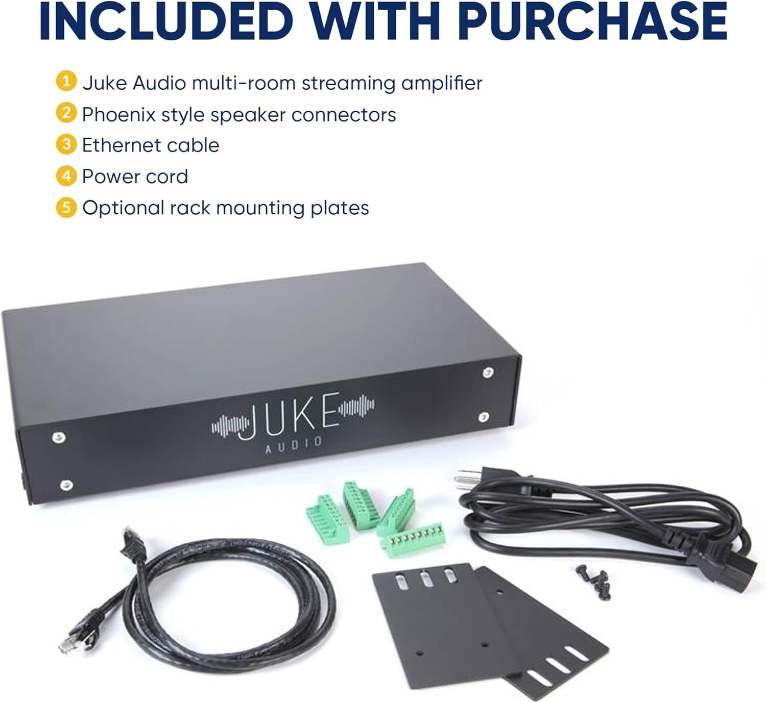 Juke-8: 8 Zone Multi-Room Amplifier | Built-in Music Streaming & Wireless App Control | Supports 8 Audio Sources Simultaneously | Whole Home Audio System | Airplay 2, Spotify Connect, Bluetooth