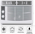 ROVSUN 5000 BTU Air Conditioner Window Unit, 115V/60Hz AC for Window, Cooling Rooms up to 150 Sq. Ft, Easy Install Kit Included, White