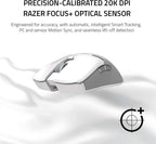 Razer Viper Ultimate Lightweight Wireless Gaming Mouse & RGB Charging Dock: Hyperspeed Wireless Technology - 20K DPI Optical Sensor - 74g Lightweight - 70 Hr Battery - Mercury White