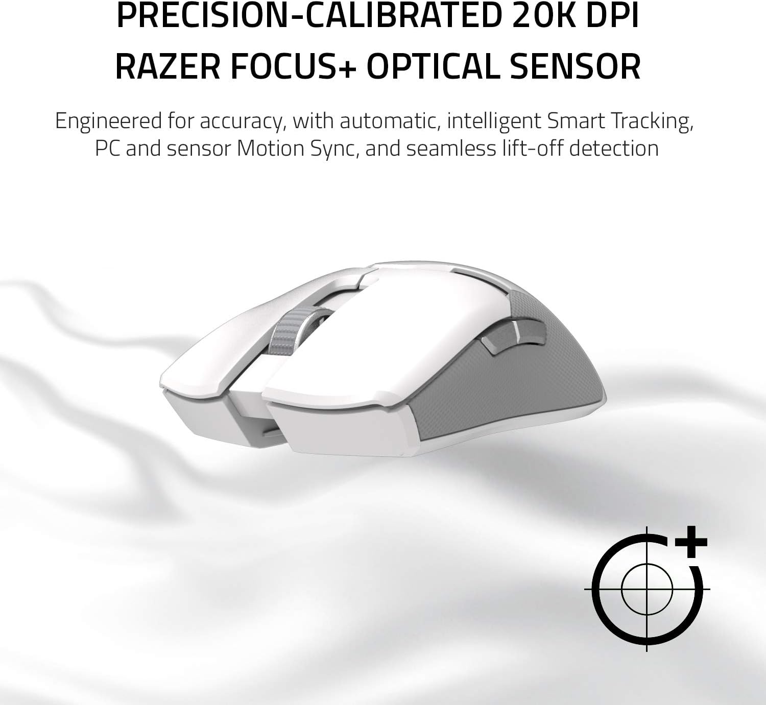 Razer Viper Ultimate Lightweight Wireless Gaming Mouse & RGB Charging Dock: Hyperspeed Wireless Technology - 20K DPI Optical Sensor - 74g Lightweight - 70 Hr Battery - Mercury White