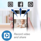 VTech RM7764-2HD Smart WiFi Baby Monitor with 2 Cameras  1080p HD Video  360° Pan & Tilt  10x Zoom  7" HD Parent Unit  Night Vision  Soothing Sounds  2-Way Talk  Temperature & Motion Detection
