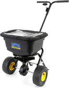 Spyker Lawn and Handheld Spreader Kit: Pro-Series 50 Pound Broadcast Spreader with 5 Pound Handheld Spreader Kit