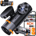 Vantrue N5 4 Channel WiFi 360° All Sides Dash Cam  STARVIS 2  IR Night Vision  2.7K+1080P*3 Front Rear Inside Dashcam  Voice Control  GPS  24 Hours Buffered Parking Mode Dash Camera  512GB Max (N5)
