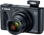 Canon PowerShot SX740 HS Digital Camera | 20.3MP CMOS Sensor  40x Optical Zoom  4K UHD Video  Wi-Fi & Bluetooth | Compact Point-and-Shoot Camera with Bag and 64GB Card