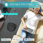 Lefant Robot Vacuum Cleaner, 120 Mins Runtime, Compact Design, Low Noise, Powerful Suction, Wi-Fi/App/Voice Control, Self-Charging, Scheduled Cleaning, Ideal for Pet Hair and Hard Floors, M210 Black