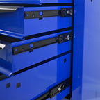 RYH 5 Drawers Rolling Tool Chest - 13" D x 20.9" W x 30.5" H Heavy Duty Mobile Tool Cart with Locking Wheels & Ball Bearing Drawers, Garage Tool Storage Cabinet (Blue, 5 Drawers)