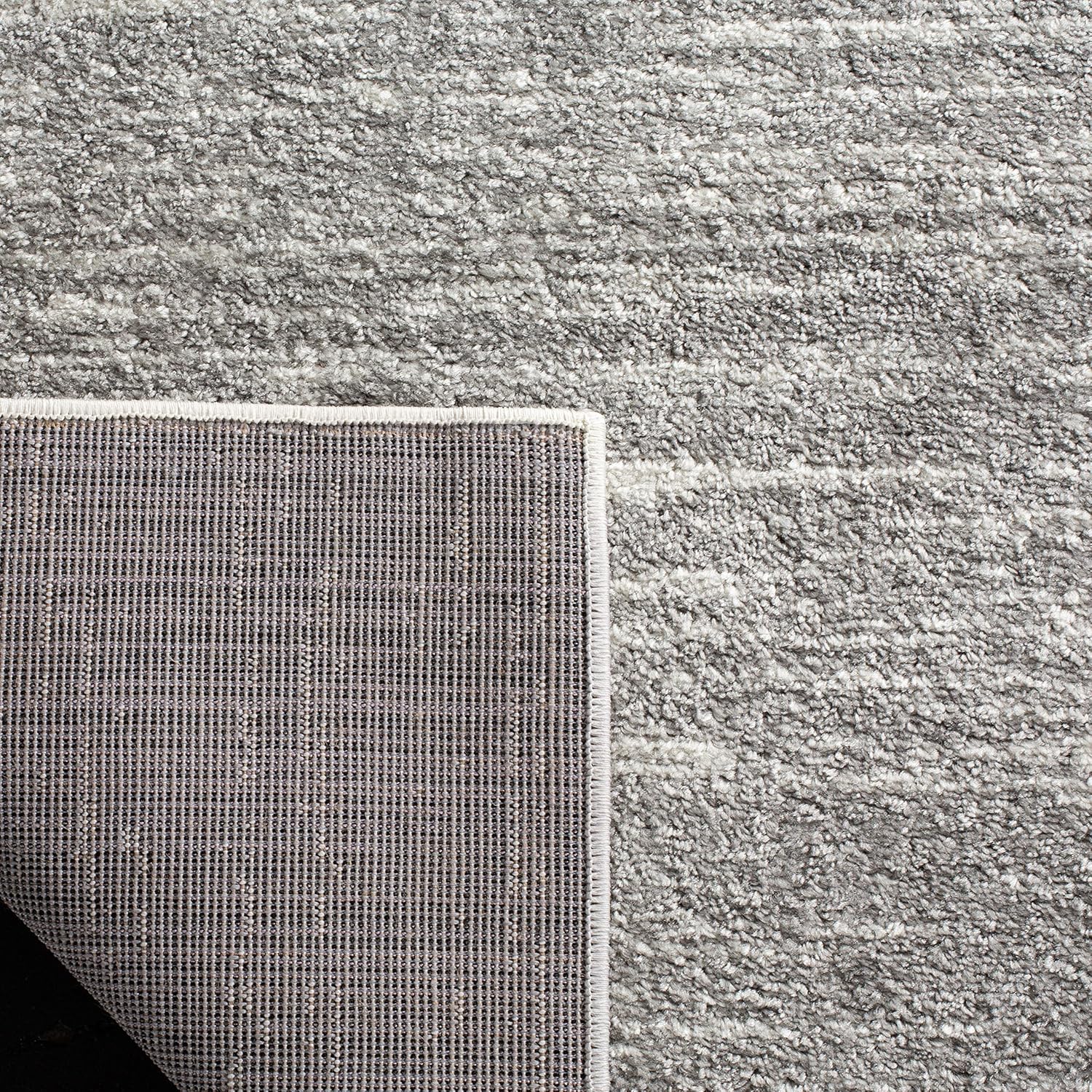 SAFAVIEH Adirondack Collection Area Rug - 12' Square, Ivory & Silver, Modern Ombre Design, Non Shedding & Easy to Clean, Ideal for Living Room, Bedroom, Office, Dining Space (ADR113B)