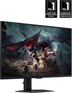 SAMSUNG 32-Inch Odyssey G50D Series QHD Fast IPS G-Sync Compatible Gaming Monitor  1ms  VESA DisplayHDR 400  180Hz  AMD FreeSync  Adjustable Stand  Eye Saver Mode  LS32DG502ENXZA  2024